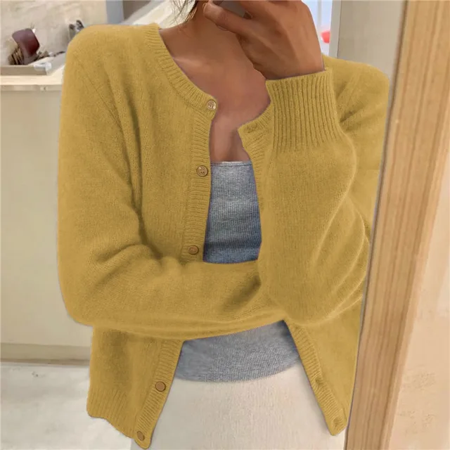 Cardigan Damen – Lässiger Schnitt mit eleganter Knopfleiste | A&B - 4 - Annoboutique