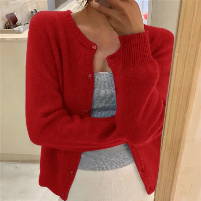 Cardigan Damen – Lässiger Schnitt mit eleganter Knopfleiste | A&B - 5 - Annoboutique