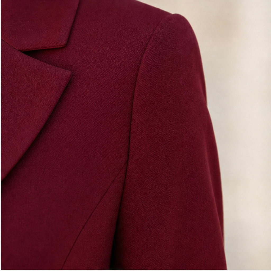 Kleid Damen mit tailliertem Blazer-Schnitt und Plisseerock | A&B - 8 - Annoboutique