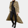 Trenchcoat Herren – Elegante Lange Jacke mit Gürtel | A&B - 1 - Annoboutique
