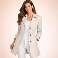 Trenchcoat Damen mit figurbetonter Passform und klassischem Reverskragen | A&B - 1 - Annoboutique