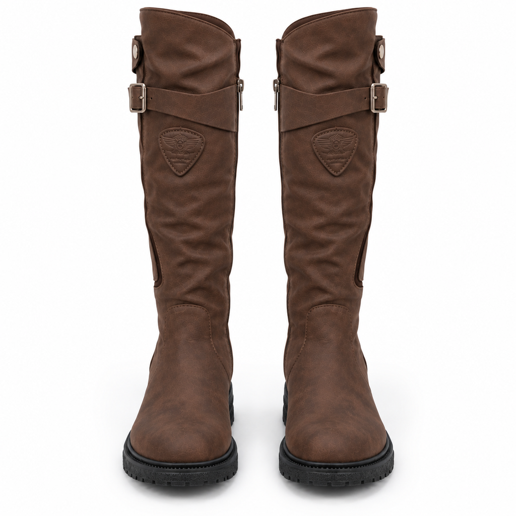 Stiefel Damen mit hohem Schaft und praktischem Reißverschluss | A&B - 5 - Annoboutique