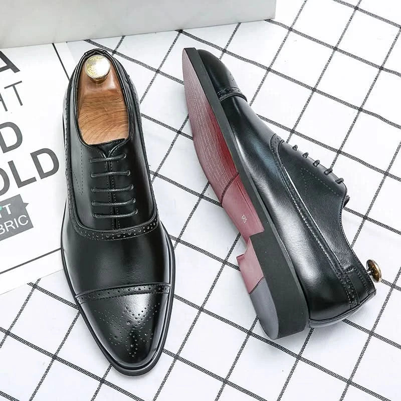 Herren Oxford Schuhe mit eleganter Silhouette und detailreicher Verarbeitung | A&B - 5 - Annoboutique