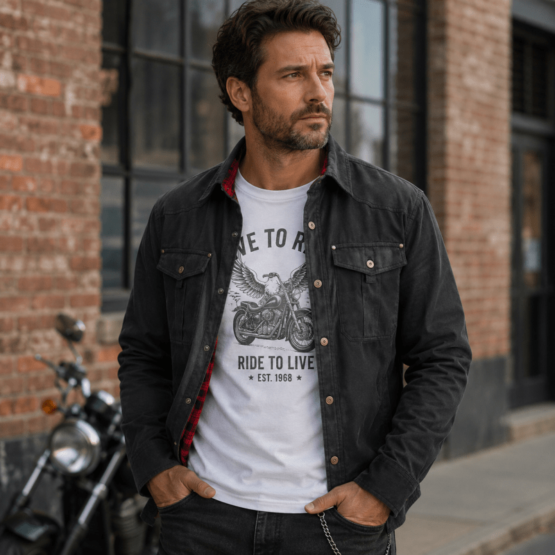Herrenjacke im klassischen Stil mit praktischen Taschen | A&B - 3 - Annoboutique