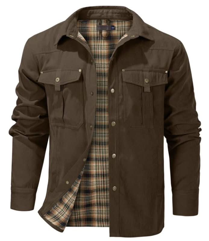 Herrenjacke im klassischen Stil mit praktischen Taschen | A&B - 11 - Annoboutique