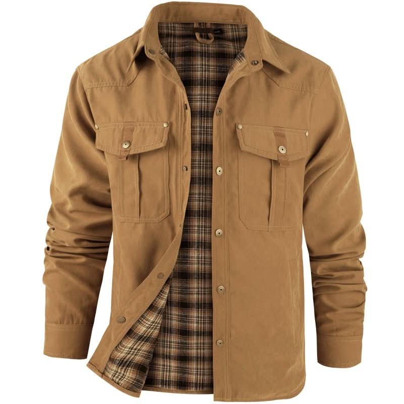 Herrenjacke im klassischen Stil mit praktischen Taschen | A&B - 12 - Annoboutique