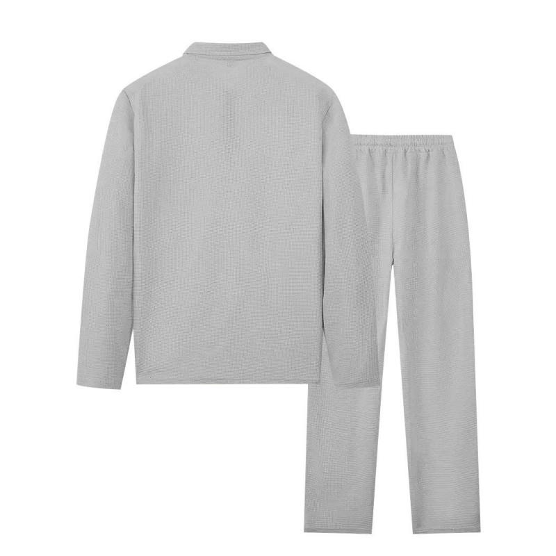 Outfit Herren mit Quarter-Zip Sweatshirt und lockerer Hose | A&B - 6 - Annoboutique