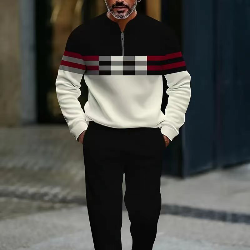 Outfit Herren mit Zip-Hemd und lockerer Passform | A&B - 2 - Annoboutique