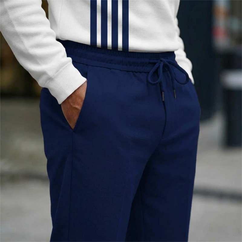 Outfit Herren mit Zip-Hemd und lockerer Passform | A&B - 9 - Annoboutique