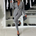 Blazer Damen mit figurbetonendem Schnitt und doppelten Knöpfen | A&B - 1 - Annoboutique