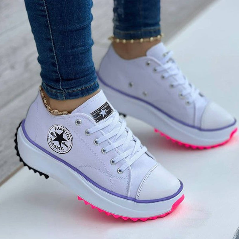 Sneakers Damen mit sportlichem Design und auffälliger Sohle | A&B - 1 - Annoboutique