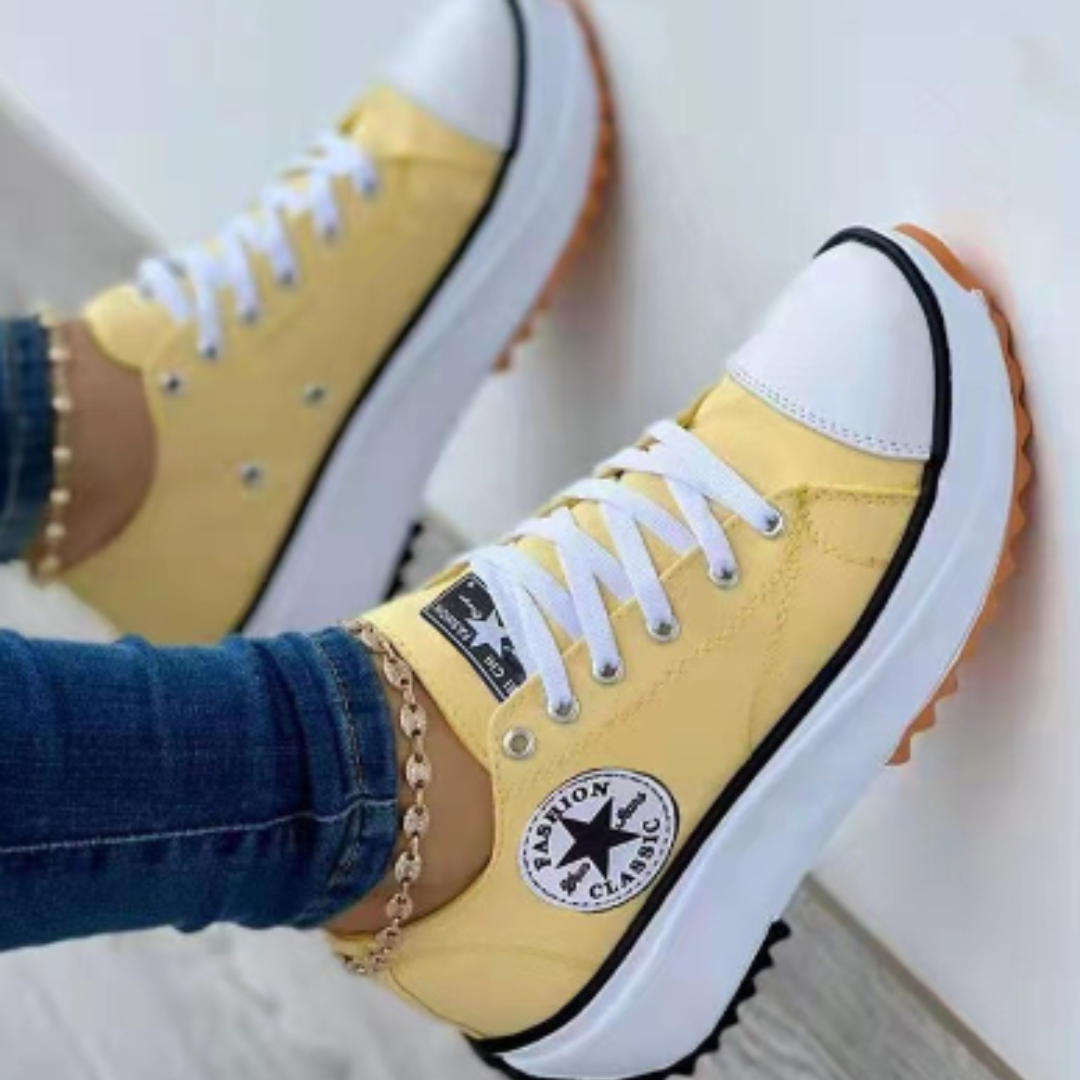 Sneakers Damen mit sportlichem Design und auffälliger Sohle | A&B - 3 - Annoboutique