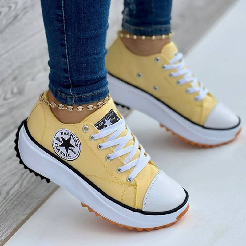 Sneakers Damen mit sportlichem Design und auffälliger Sohle | A&B - 4 - Annoboutique