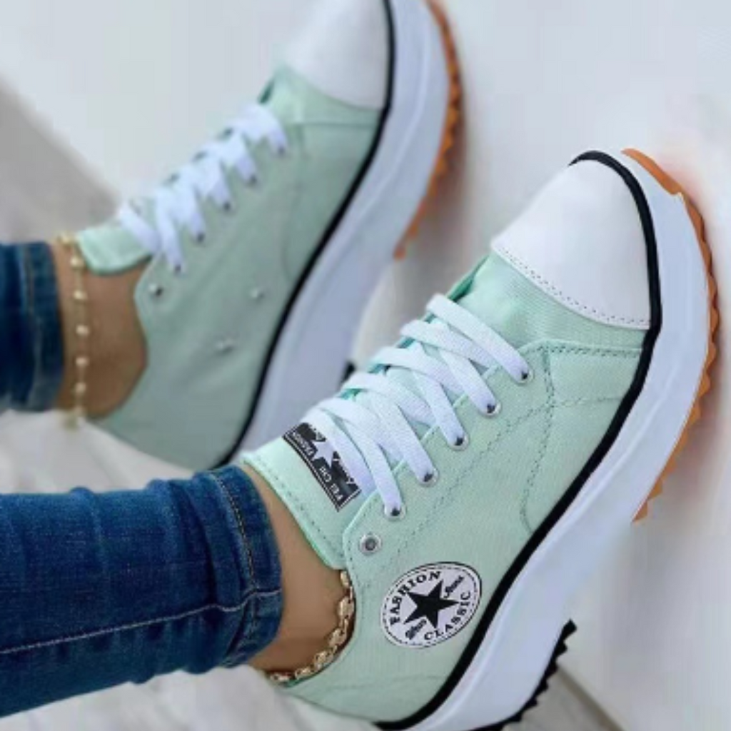 Sneakers Damen mit sportlichem Design und auffälliger Sohle | A&B - 5 - Annoboutique