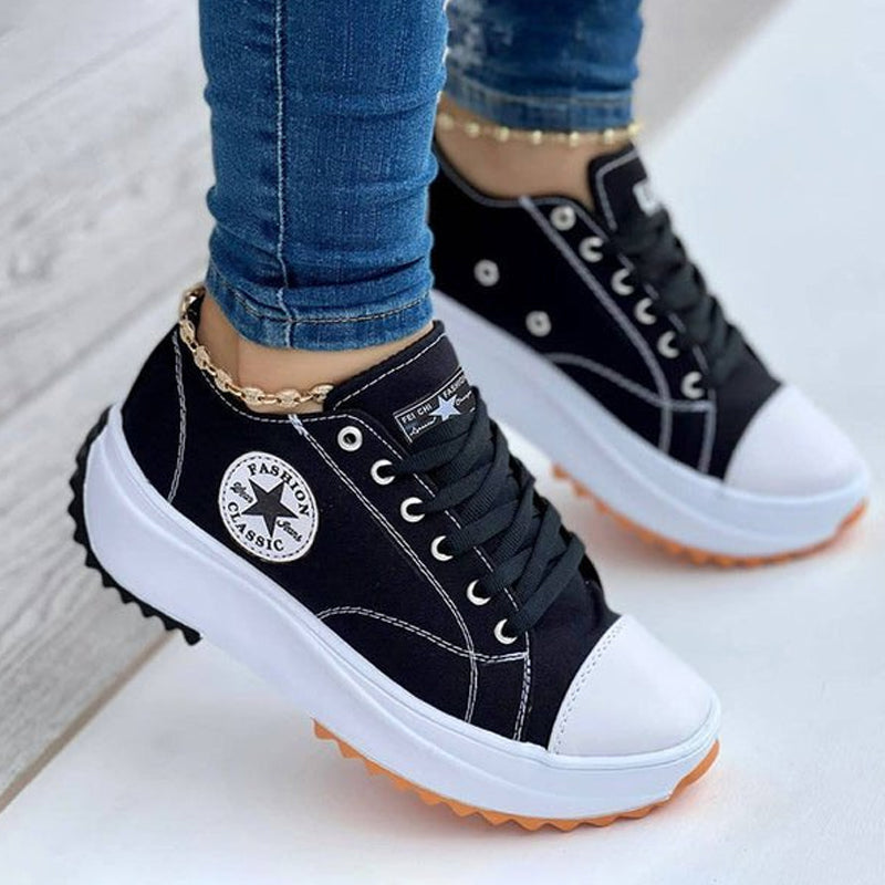 Sneakers Damen mit sportlichem Design und auffälliger Sohle | A&B - 8 - Annoboutique