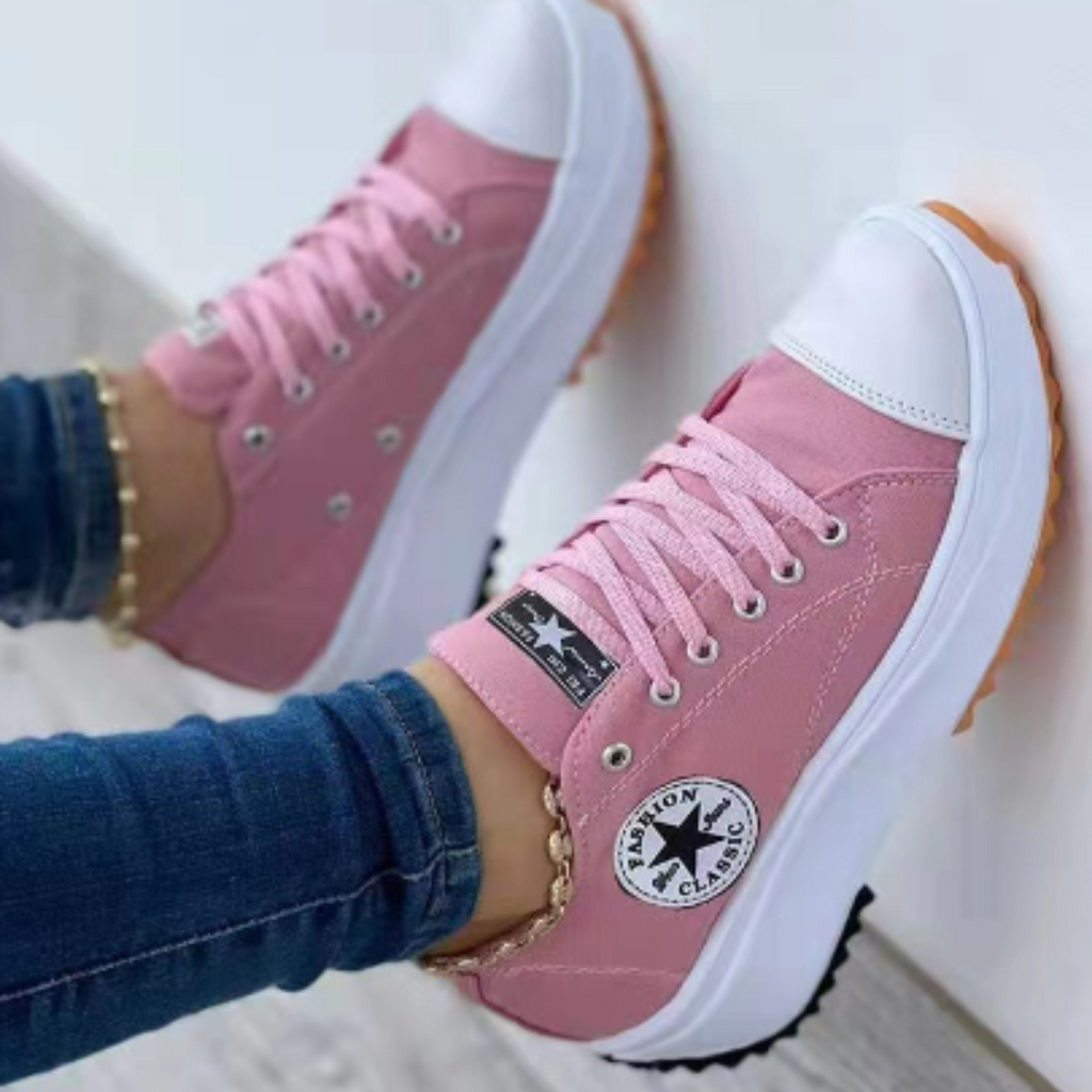 Sneakers Damen mit sportlichem Design und auffälliger Sohle | A&B - 9 - Annoboutique