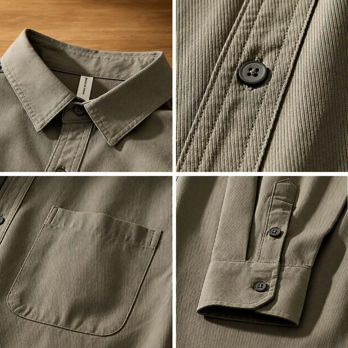 Herrenhemd mit Button-Down-Kragen und Brusttasche | A&B - 12 - Annoboutique