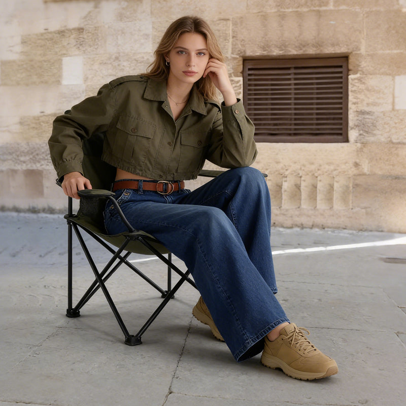 Damen Jeans mit Hohem Bund und weitem Bein | A&B - 1 - Annoboutique