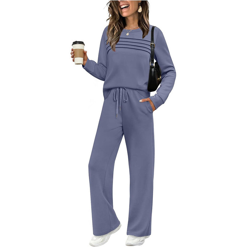 Lounge Set Damen mit lässigem Schnitt und bequemer Passform | A&B - 5 - Annoboutique