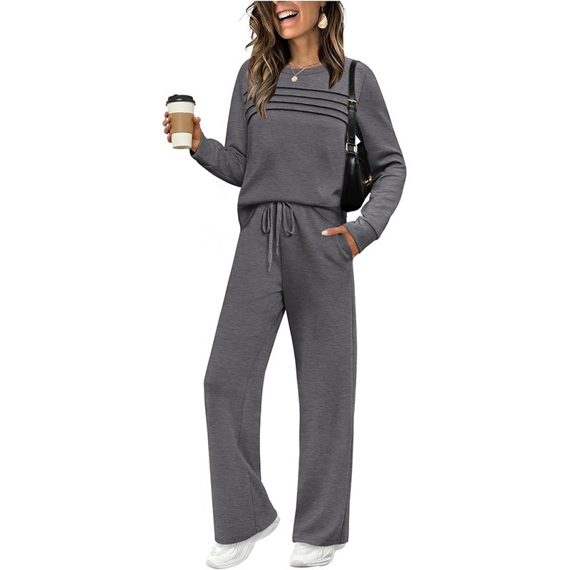 Lounge Set Damen mit lässigem Schnitt und bequemer Passform | A&B - 6 - Annoboutique