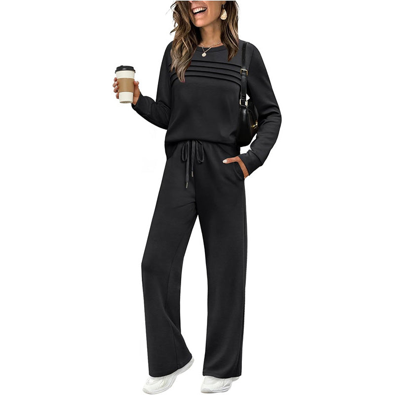 Lounge Set Damen mit lässigem Schnitt und bequemer Passform | A&B - 9 - Annoboutique