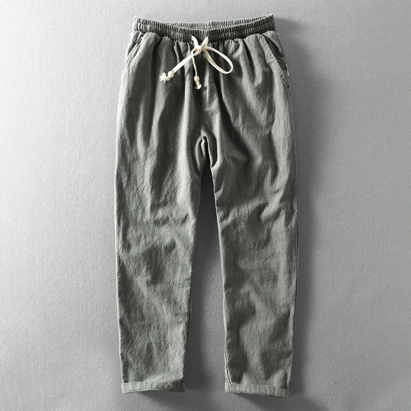 Herrenhose mit elastischem Bund und Kordelzug | A&B - 4 - Annoboutique