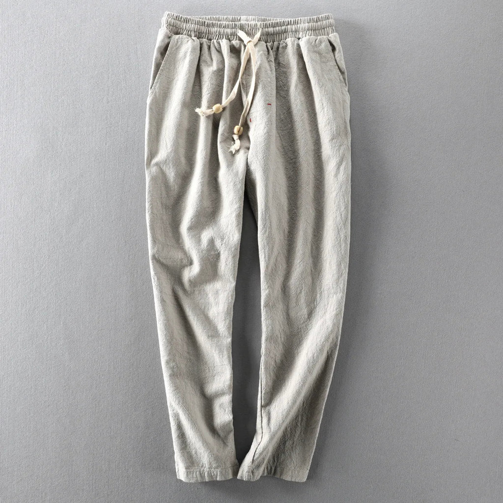 Herrenhose mit elastischem Bund und Kordelzug | A&B - 6 - Annoboutique