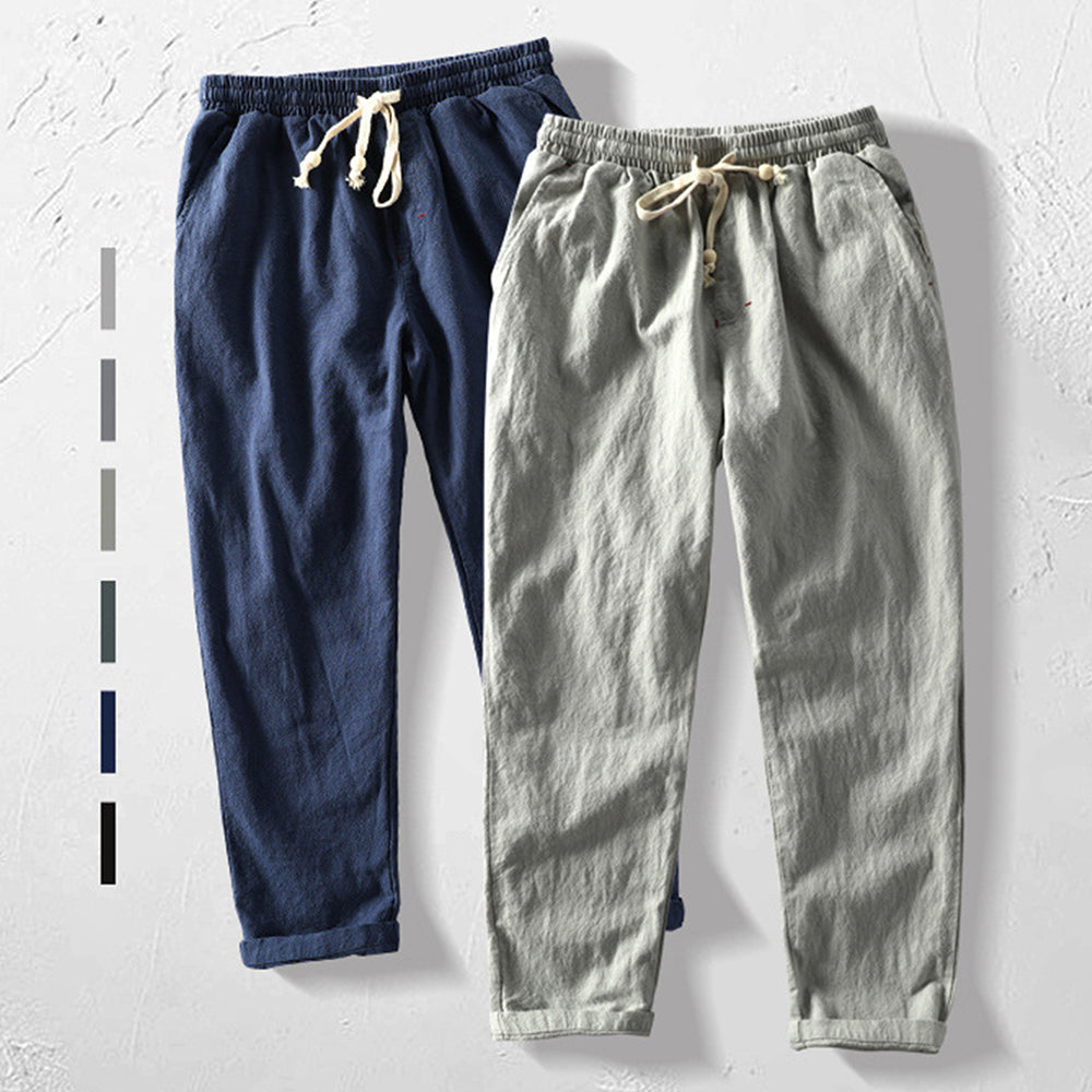 Herrenhose mit elastischem Bund und Kordelzug | A&B - 8 - Annoboutique