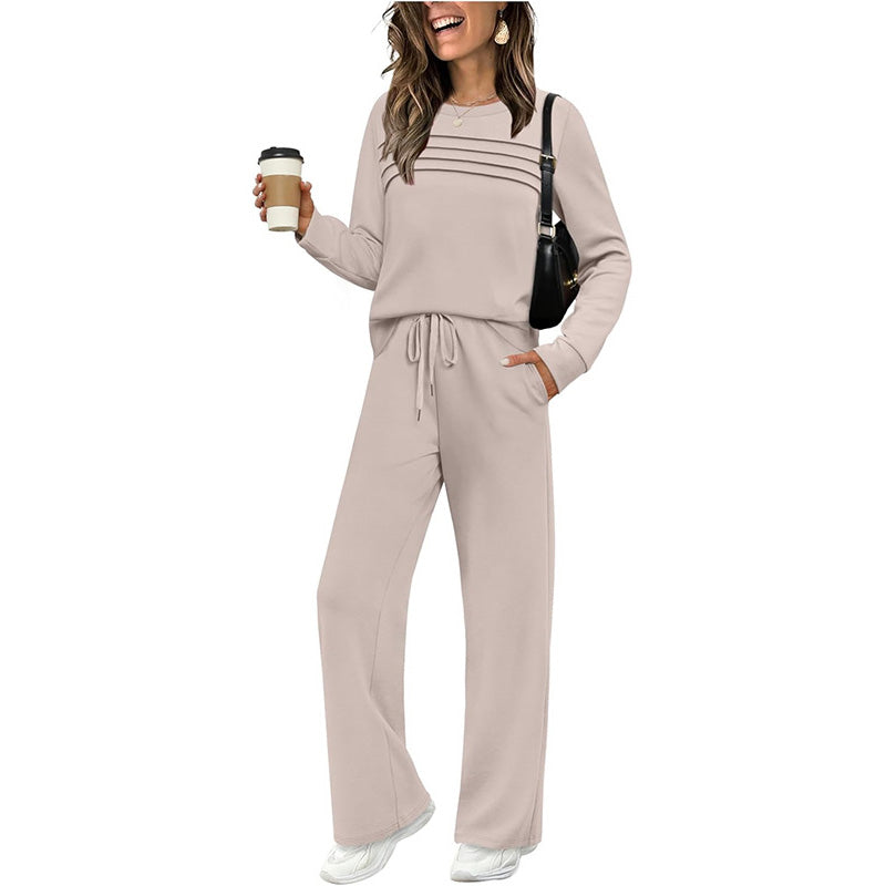 Lounge Set Damen – Lässiger Schnitt mit verstellbarem Bund | A&B - 2 - Annoboutique