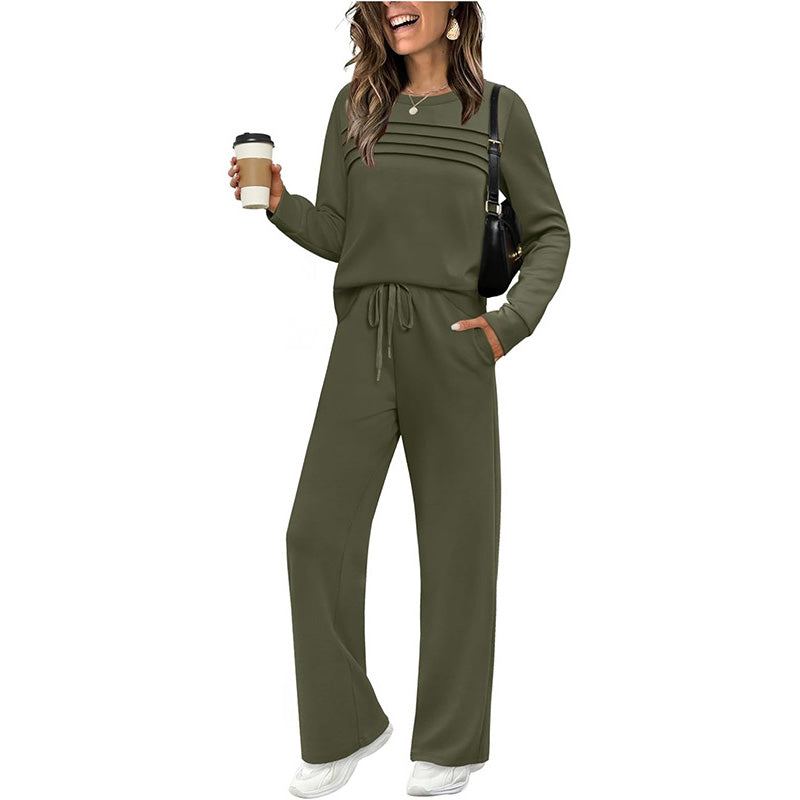 Lounge Set Damen – Lässiger Schnitt mit verstellbarem Bund | A&B - 3 - Annoboutique