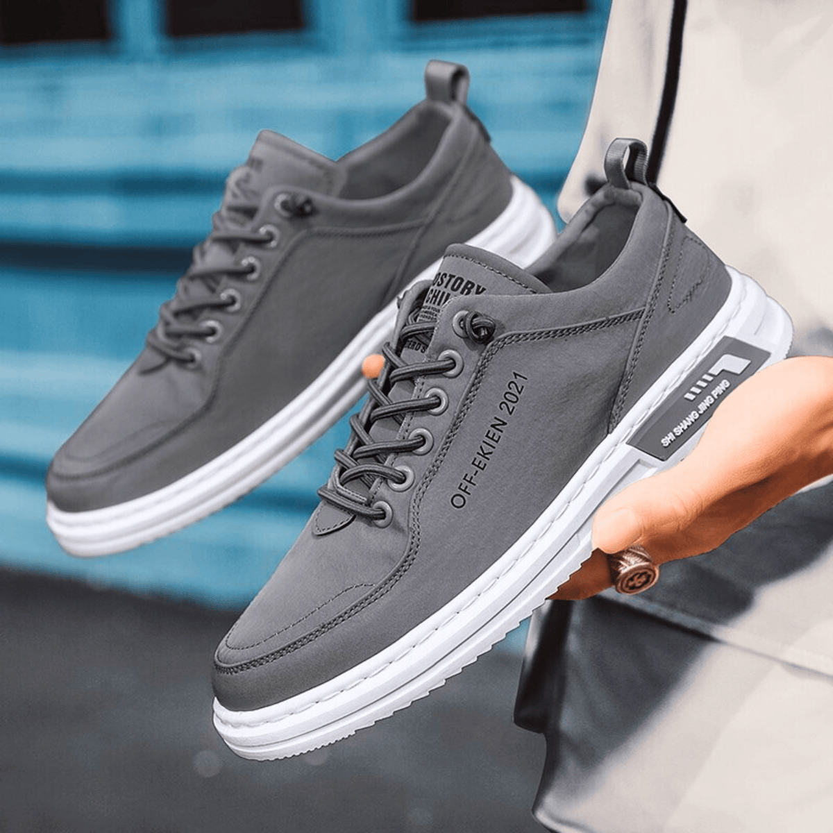 Sneakers Herren mit lässigem Schnitt und optimaler Passform | A&B - 13 - Annoboutique