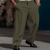 Herren-Hose mit weitem Bein und eleganter Bundfalte | A&B - 1 - Annoboutique