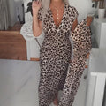 Maxikleid Damen mit V-Ausschnitt und fließendem Schnitt | A&B - 1 - Annoboutique