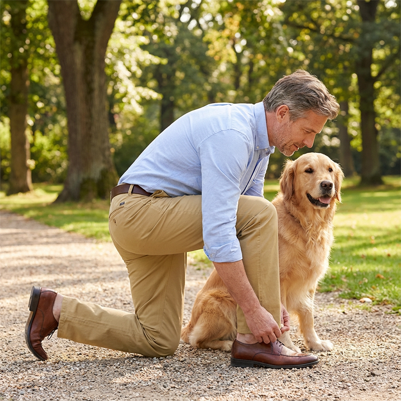 Herren Chinos mit schlanker Passform und praktischen Taschen | A&B - 4 - Annoboutique