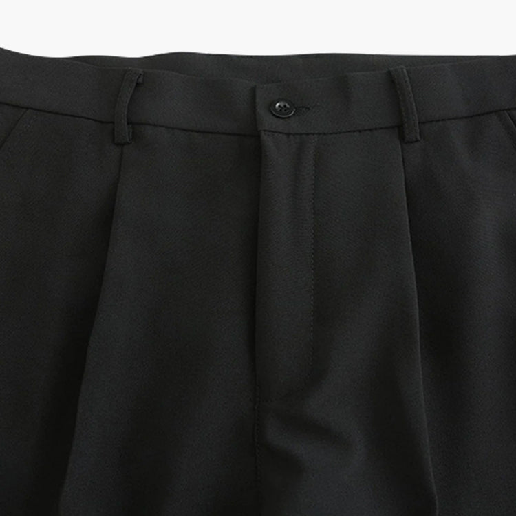 Herren Anzughose mit geradem Schnitt und Falten | A&B - 4 - Annoboutique