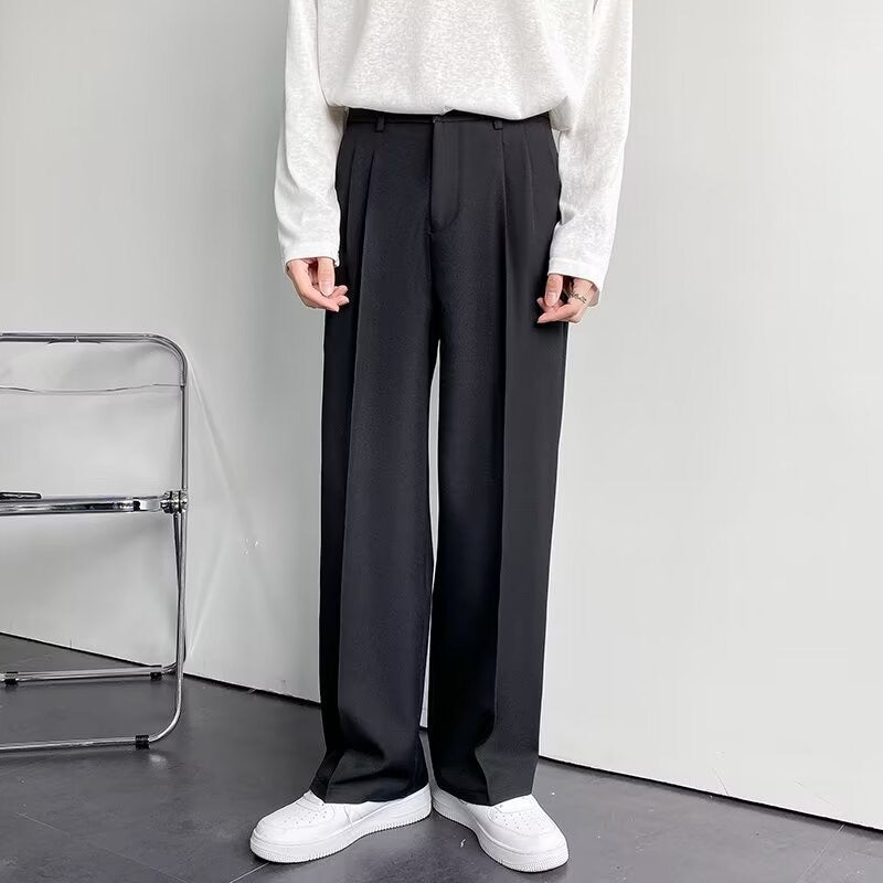 Herren Anzughose mit geradem Schnitt und Falten | A&B - 9 - Annoboutique