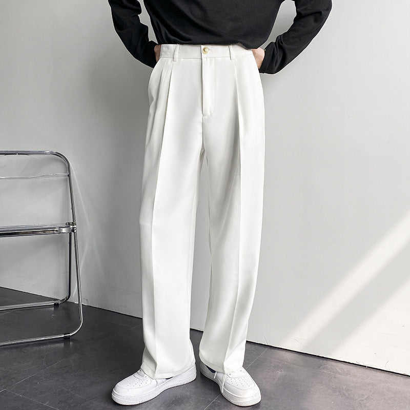 Herren Anzughose mit geradem Schnitt und Falten | A&B - 11 - Annoboutique