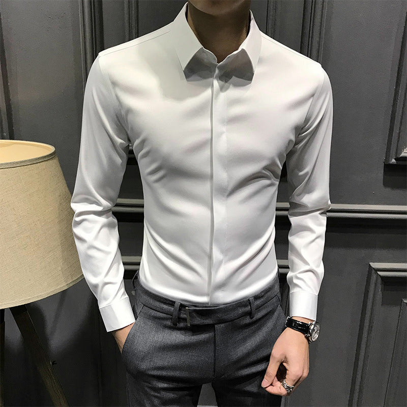 Herren Hemd mit schmaler Passform und klassischem Kragen | A&B - 1 - Annoboutique