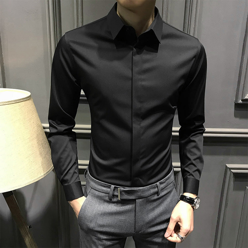 Herren Hemd mit schmaler Passform und klassischem Kragen | A&B - 5 - Annoboutique
