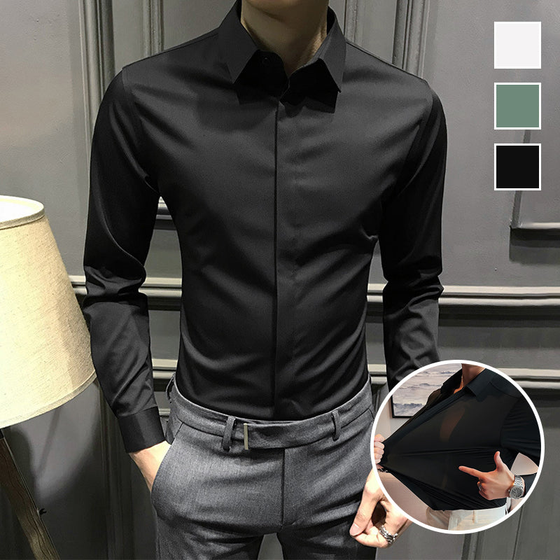 Herren Hemd mit schmaler Passform und klassischem Kragen | A&B - 6 - Annoboutique