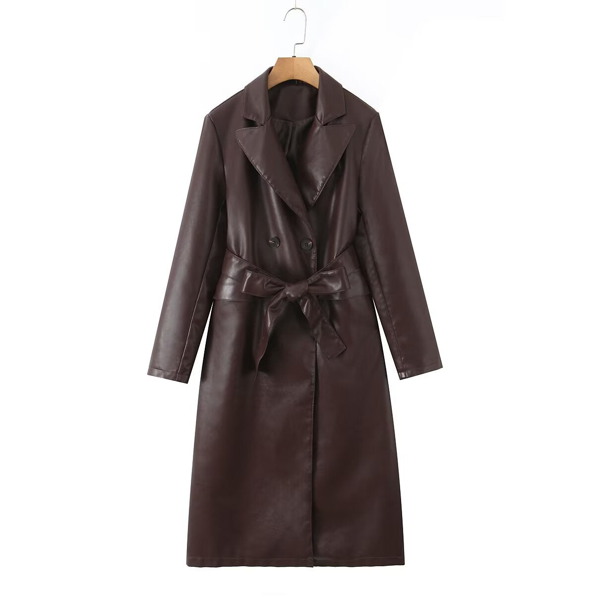 Trenchcoat Damen mit doppelter Knopfleiste und Taillengürtel | A&B - 1 - Annoboutique
