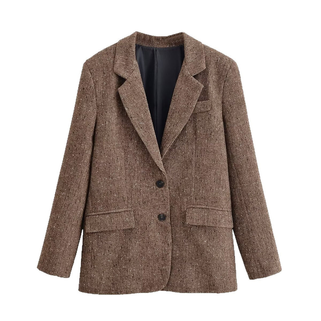 Blazer Damen mit klassischem Revers und praktischen Taschen | A&B - 3 - Annoboutique