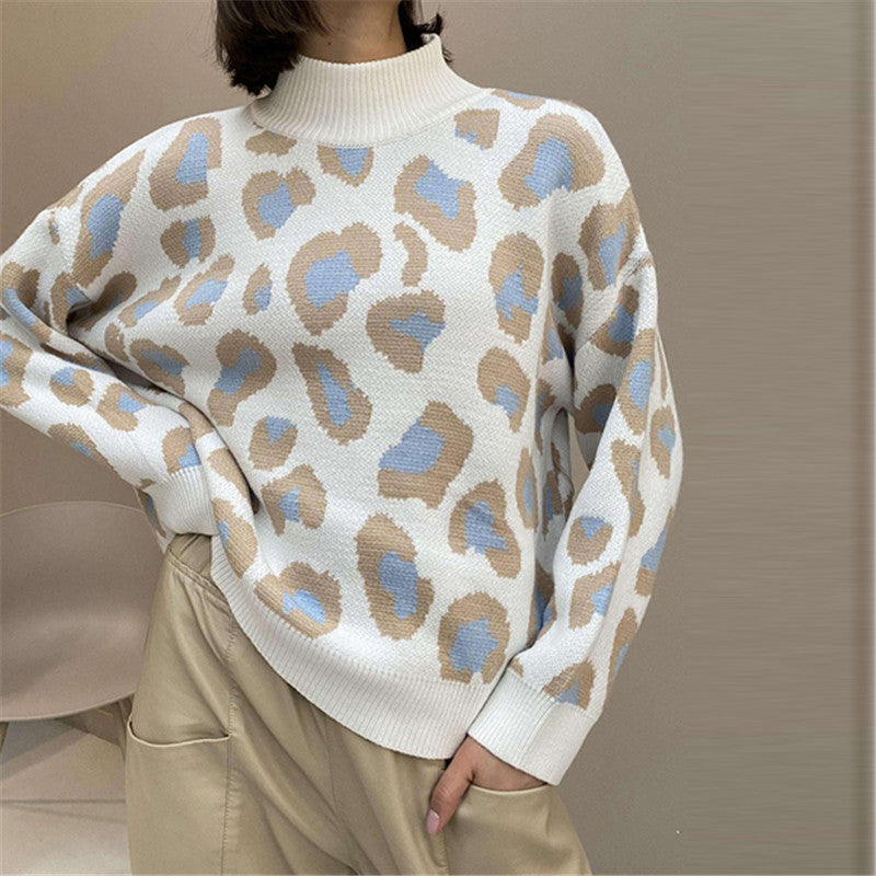 Oversize Pullover Damen mit hohem Rollkragen und lässigem Schnitt | A&B - 1 - Annoboutique
