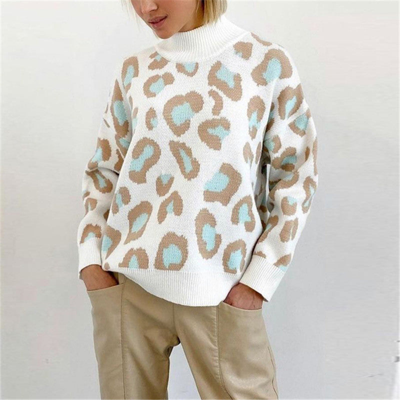 Oversize Pullover Damen mit hohem Rollkragen und lässigem Schnitt | A&B - 2 - Annoboutique