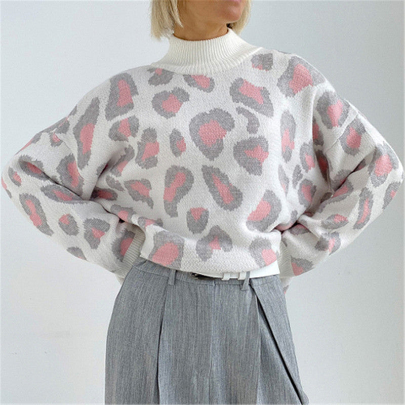 Oversize Pullover Damen mit hohem Rollkragen und lässigem Schnitt | A&B - 7 - Annoboutique