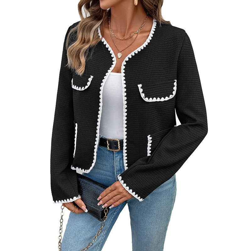 Damen Jacke mit lässigem Schnitt und praktischen Taschen | A&B - 5 - Annoboutique