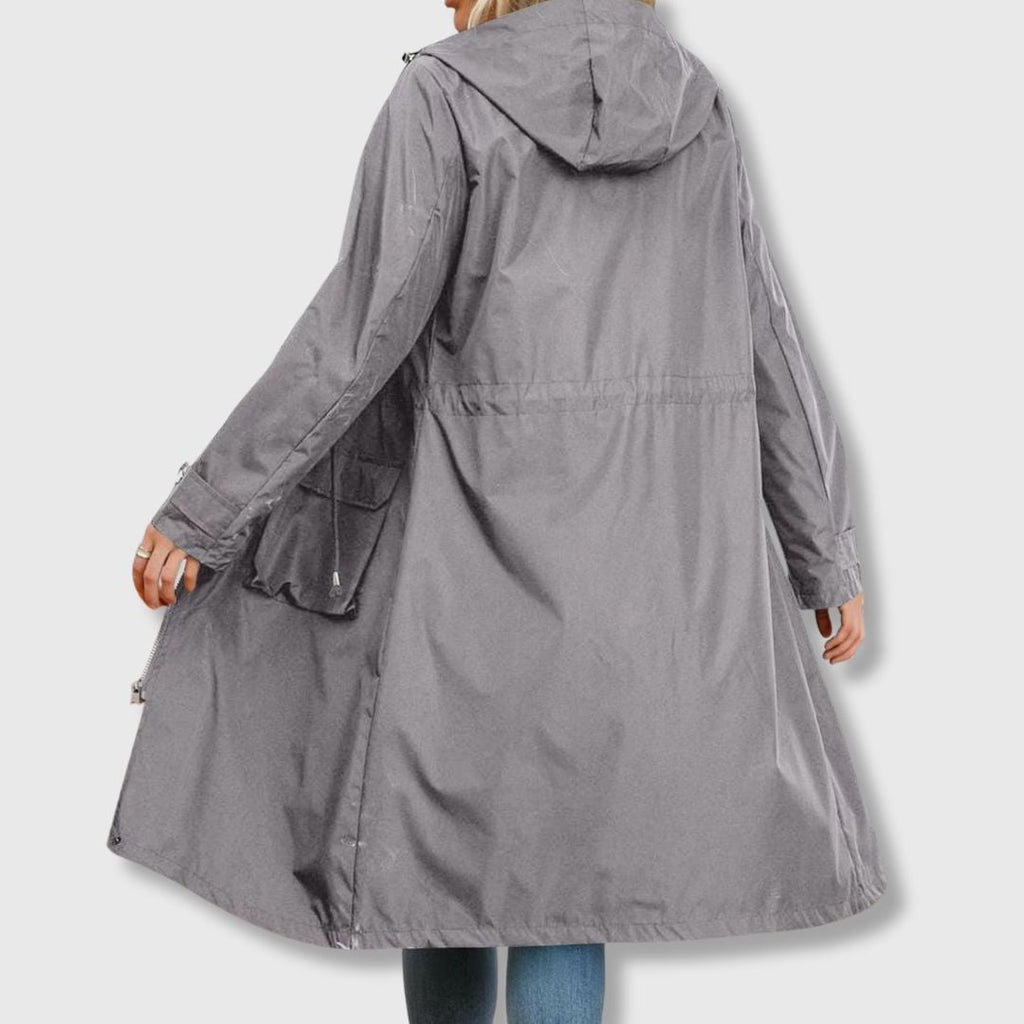 Damen Jacke mit Kapuze und praktischen Taschen | A&B - 1 - Annoboutique