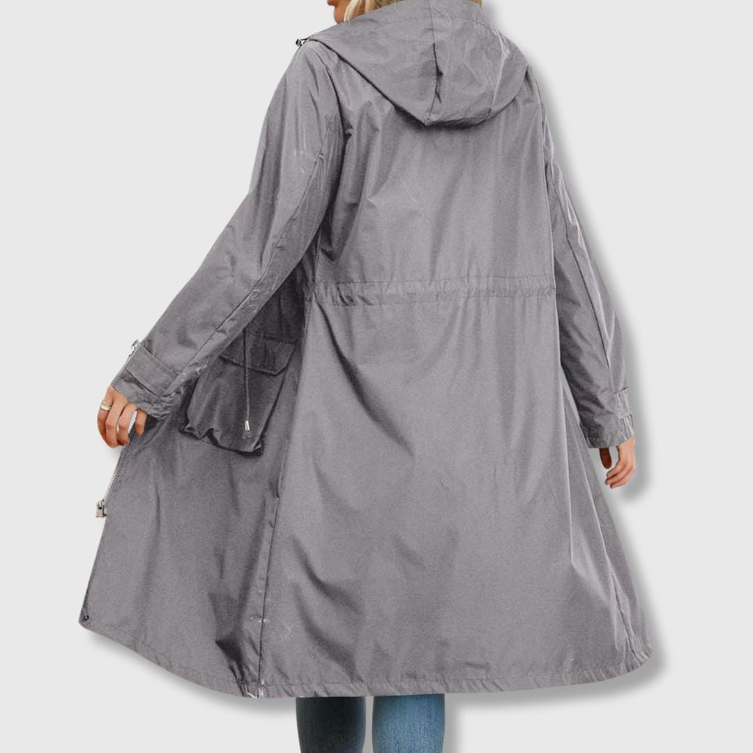 Damen Jacke mit Kapuze und praktischen Taschen | A&B - 1 - Annoboutique