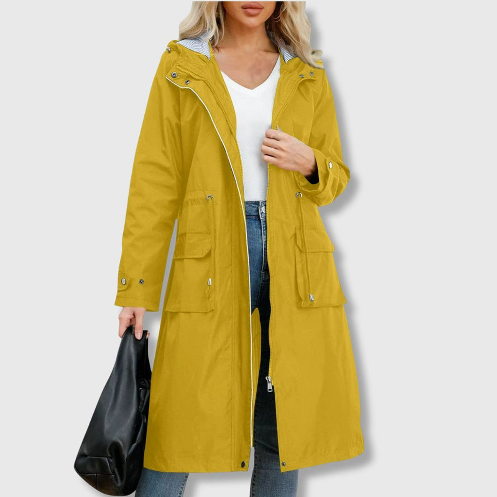 Damen Jacke mit Kapuze und praktischen Taschen | A&B - 2 - Annoboutique