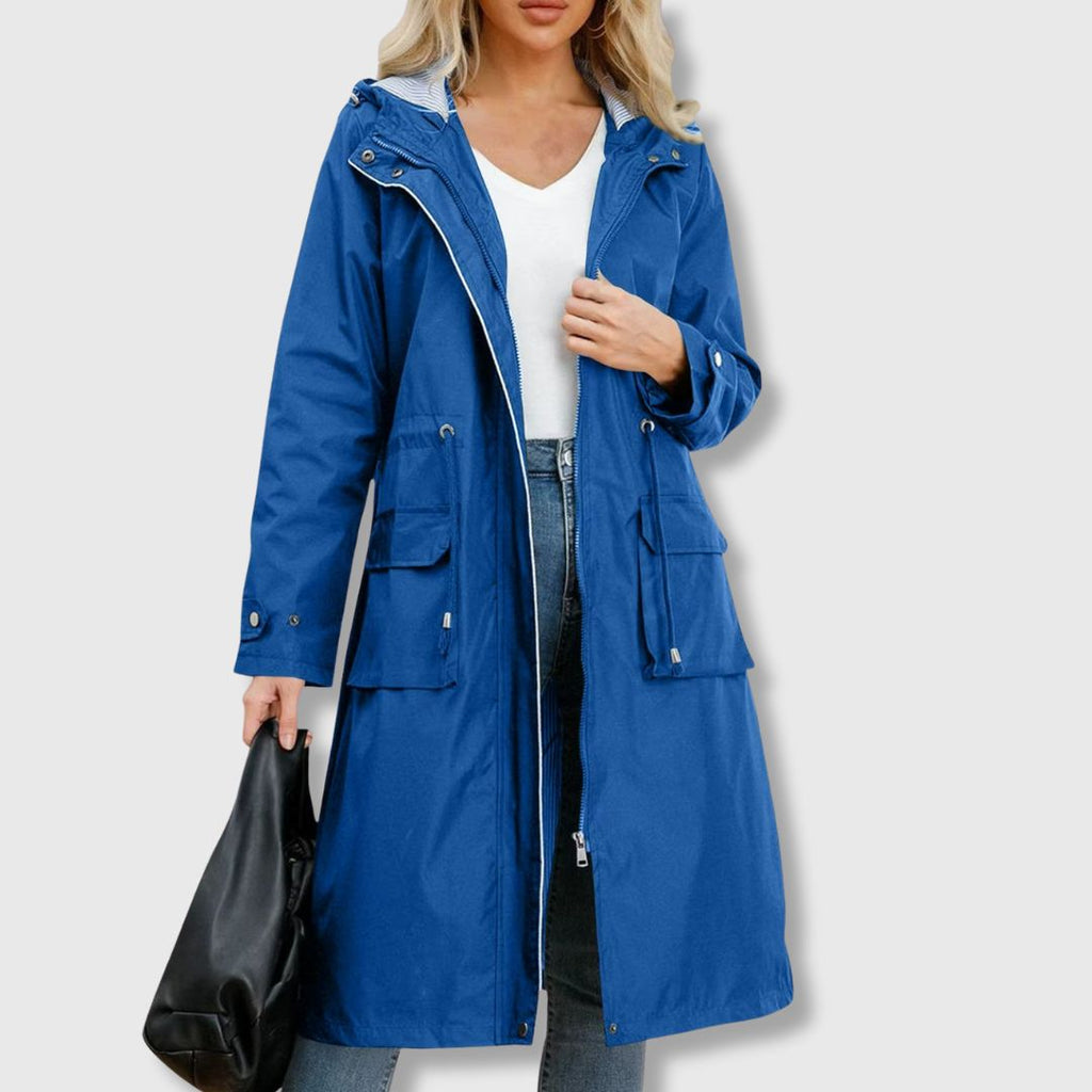 Damen Jacke mit Kapuze und praktischen Taschen | A&B - 5 - Annoboutique